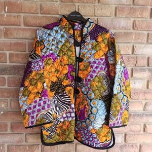 Colorful Quilted Women's Jacket Vintage